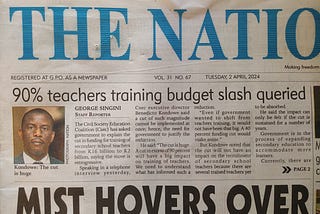 TEACHER TRAINING FUNDING CUT RAISES EYEBROWS