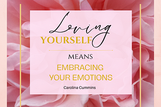 Loving yourself means to embrace your emotions. Quote by author