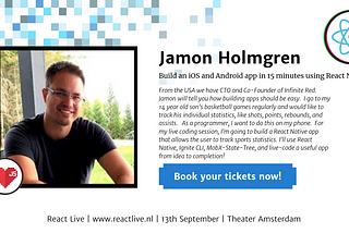React Live coding with Jamon Holmgren — Build an iOS and Andriod app in 15 minutes