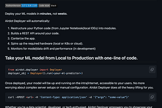 Simplifying ML Deployment with Airdot-Deployer