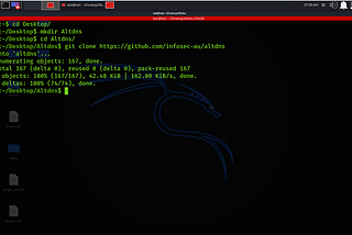Altdns in Kali Linux