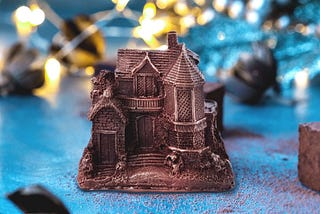 Lodge Building Chocolate Figure NYC