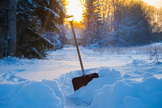 Taking Stock of Life While Shoveling Waist-Deep Snow
