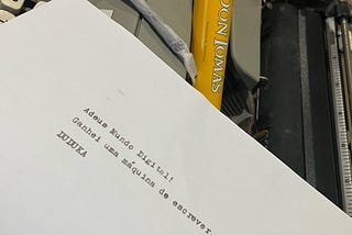 Meu anacronismo analógico.