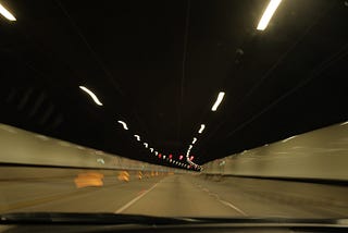 Driving on a tunnel