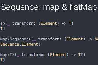 Swift — map & flatMap