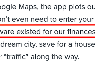 Thoughts on ‘Google Maps for Money’