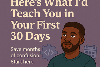 🧑‍💻 What I’d Teach a Junior Dev in Their First 30 Days