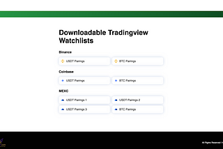 📣 Hodlnots.com now has free downloadable Tradingview watchlists!