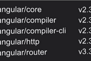 Why not angular 3?