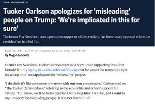 Tucker Carlson, The Liberal Sphere’s Latest Trojan Horse