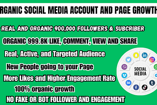 I will do organic instagram promotion,facebook, tiktok, twitter, linkedin 900m follower
