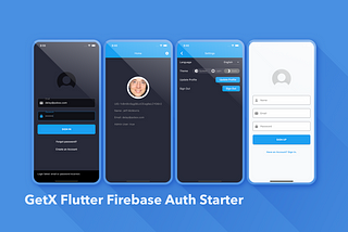 GetX Flutter Firebase Auth Example