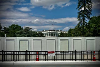 A walled-off White House