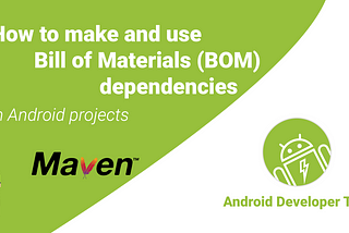 How to make and use BOM (Bill of Materials) dependencies