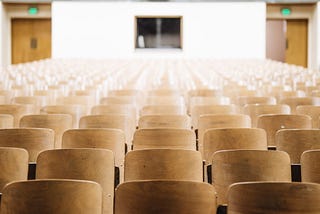 an empty lecture hall