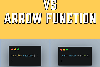 enntenda a diferença entre arrow function e regular function em javascript