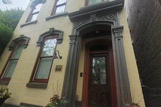 1880's-vintage brick row house in Cincinnati’s Over The Rhine neighborhood