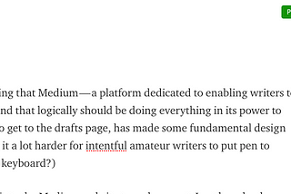 Medium — an easily distracted writer’s orst