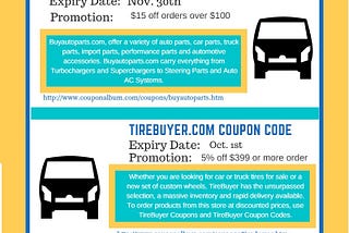 2017 Latest Automotive Coupon Codes