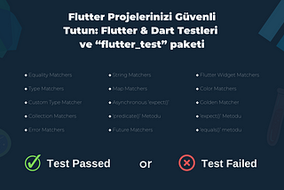 Flutter Projelerinizi Güvenli Tutun: Flutter & Dart Testleri ve “flutter_test” paketi