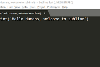 How to run python codes in sublime text editor