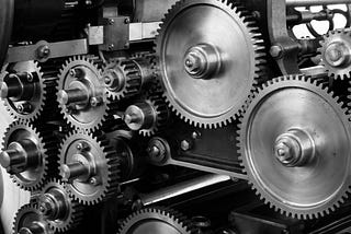 Gears within a machine