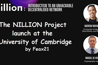 The NILLION Project launch at the University of Cambridge