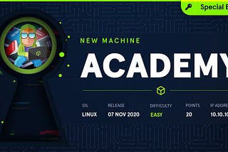 Academy: HackTheBox walkthrough