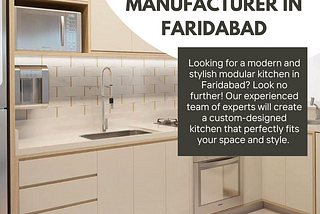 Modular Kitchen Manufacturer in Faridabad
