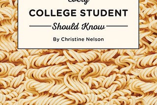 [READING]-Recipes Every College Student Should Know (Stuff You Should Know)