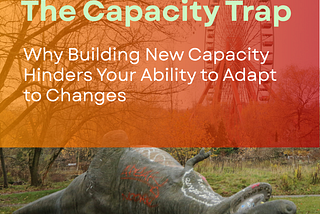 A dinosaur lying on the ground that represents its incapacity to adapt to changes