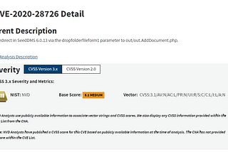 Assigned my First CVE-2020–28726!!