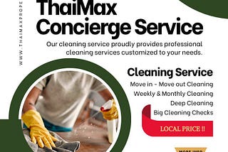ThaiMax Concierge Service: Your Trusted Maid Service in Bangkok for Pristine Homes and Stress-Free…
