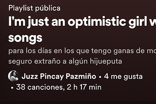 la chica optimista que amaba las canciones tristes