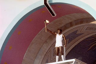 Thirty-five Years ago Olympic Icon Rafer Johnson lit the Cauldron Opening the 1984 Los Angeles…