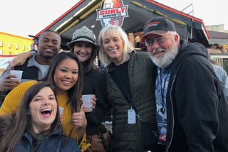 Group photo at Oktoberfest grounds