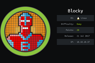 Hack The Box — Blocky Writeup without Metasploit