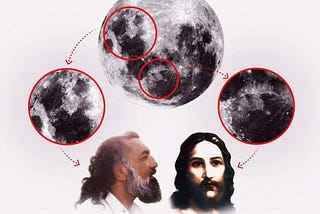 Images on the Moon
Clear images of Lord Ra Riaz and Lord Jesus on the Moon.