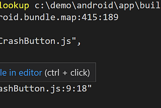 Inspect React Native App Crash with Source Map
