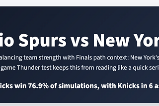 I Built an NBA Finals Prediction App with Codex, Claude, and Streamlit