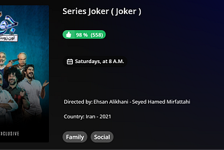 watch serial Joker in Televika