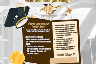 Informasi Wisuda Sarjana ke-10 STKIP Muhammadiyah Kuningan (UPMK) Tahun 2022