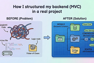 How I Structured My Backend (MVC) in a Real Project