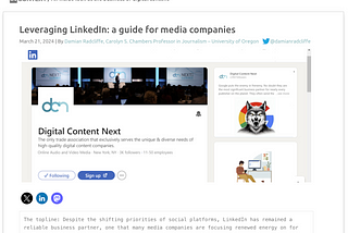 How can media companies better leverage LinkedIn?