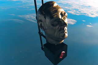 The Taskmaster trophy in space, courtesy of Ed Gamble