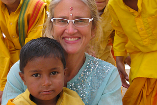 India with the hindu priests in training