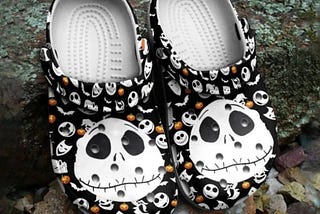 Jack Skellington Cute Icon Crocs Clog Shoes
