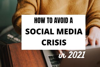 how to avoid a social media crisis