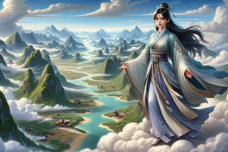 Images of flying Chinese fairies are a stereotypical depiction of Xianxia.